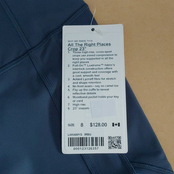 NWT Lululemon All the right places 23" iro… - Picture 3 of 12